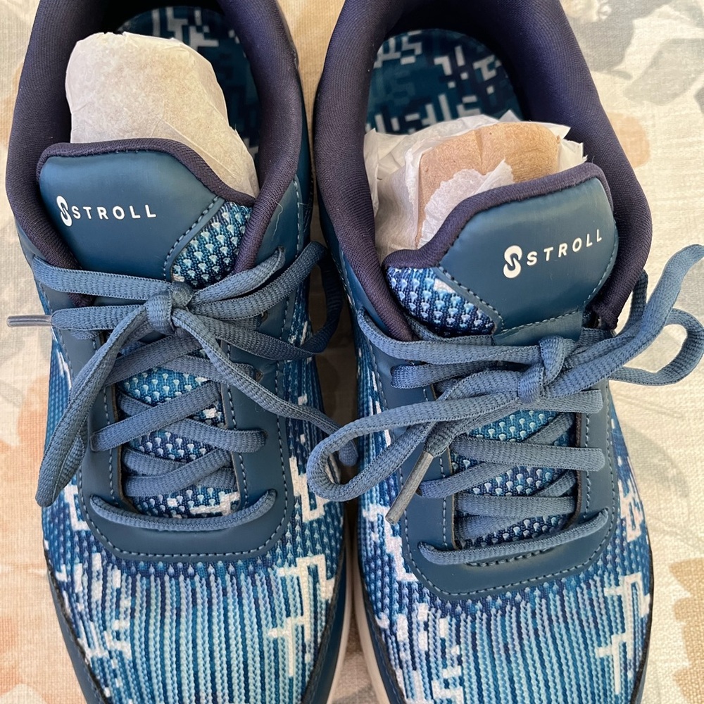 Stroll Blue Patterned Sneakers